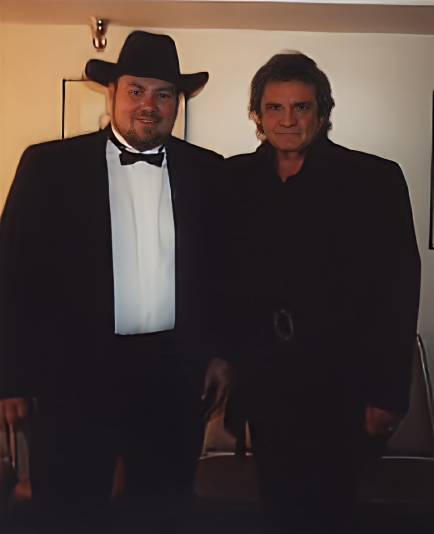 Barrett with Johnny Cash